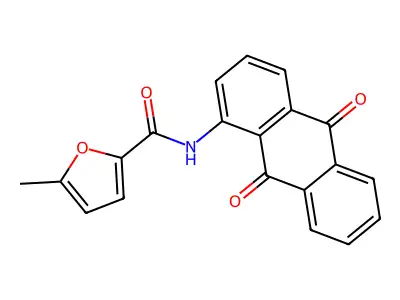 N-(9,10-dioxoanthracen-1-yl)-5-methylfuran-2-carboxamide structure