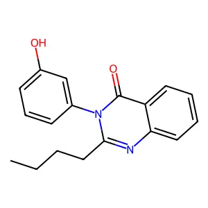 2-Butyl-3-(3-hydroxyphenyl)quinazolin-4-one structure
