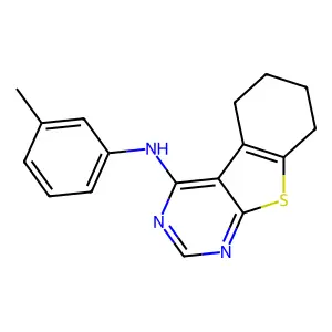 N-(3-methylphenyl)-5,6,7,8-tetrahydro[1]benzothieno[2,3-d]pyrimidin-4-amine structure