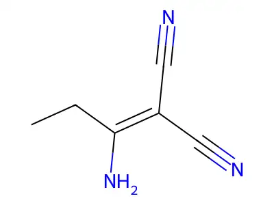 Propanedinitrile, (1-aminopropylidene)- structure