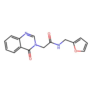 N-(furan-2-ylmethyl)-2-(4-oxoquinazolin-3-yl)acetamide structure