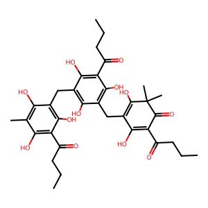 三黄鳞毛蕨酸 structure