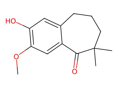 2-Hydroxy-3-methoxy-6,6-dimethyl-6,7,8,9-tetrahydro-5H-benzo[7]annulen-5-one structure
