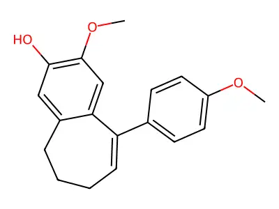 2-Methoxy-9-(4-methoxyphenyl)-6,7-dihydro-5H-benzo[7]annulen-3-ol structure