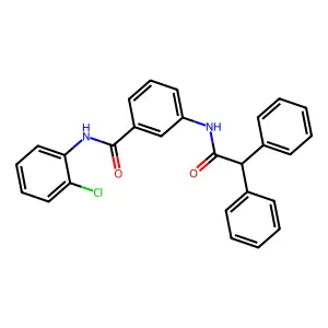 N-(2-Chlorophenyl)-3-[(diphenylacetyl)amino]benzamide structure