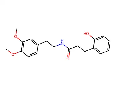 N-[2-(3,4-dimethoxyphenyl)ethyl]-3-(2-hydroxyphenyl)propanamide structure