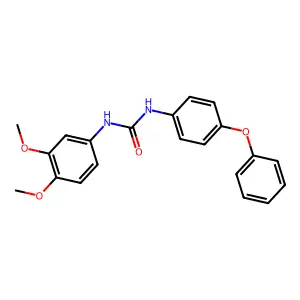 1-(3,4-Dimethoxyphenyl)-3-(4-phenoxyphenyl)urea structure
