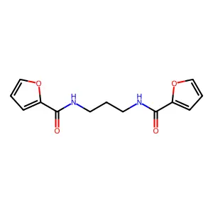 N-[3-(2-furoylamino)propyl]-2-furamide structure