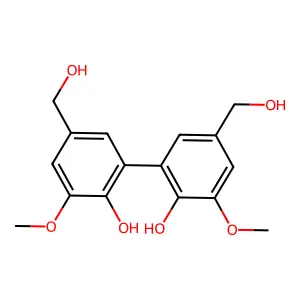 (1,1'-Biphenyl)-3,3'-dimethanol, 6,6'-dihydroxy-5,5'-dimethoxy- structure
