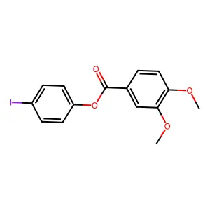 4-Iodophenyl 3,4-dimethoxybenzoate structure