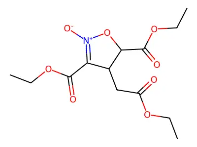 4-(2-Ethoxy-2-oxoethyl)-3,5-bis(ethoxycarbonyl)-4,5-dihydroisoxazole 2-oxide structure