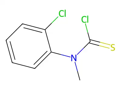 N-(2-Chlorophenyl)-N-methylthiocarbamoyl chloride structure