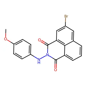 5-Bromo-2-[(4-methoxyphenyl)amino]-1H-benz[de]isoquinoline-1,3(2H)-dione structure