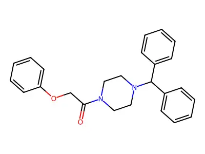 1-[4-(Diphenylmethyl)piperazin-1-yl]-2-phenoxyethan-1-one structure