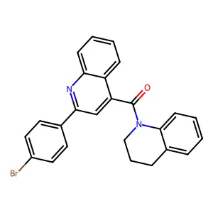 [2-(4-bromophenyl)quinolin-4-yl]-(3,4-dihydro-2H-quinolin-1-yl)methanone structure