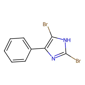 2,5-Dibromo-4-phenyl-1H-imidazole structure