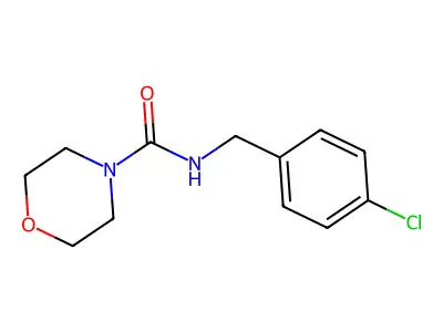 N-[(4-氯苯基)甲基]吗啉-4-甲酰胺 structure