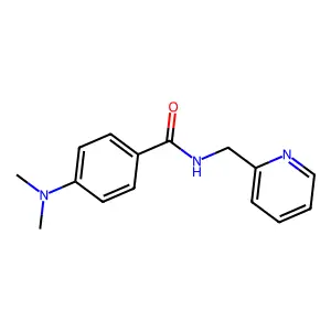 4-(dimethylamino)-N-(pyridin-2-ylmethyl)benzamide structure