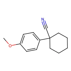 1-(4-甲氧基苯基)环己烷甲腈 structure