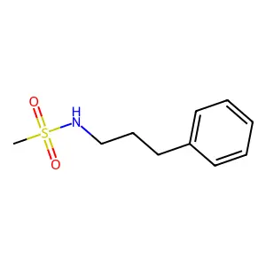 N-(3-phenylpropyl)methanesulfonamide structure