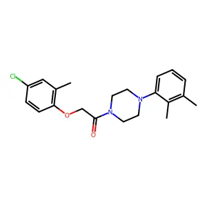 2-(4-Chloro-2-methylphenoxy)-1-[4-(2,3-dimethylphenyl)piperazin-1-yl]ethanone structure