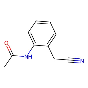 N-(2-(cyanomethyl)phenyl)acetamide structure