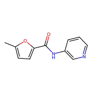 5-methyl-N-pyridin-3-ylfuran-2-carboxamide structure