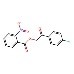 2-(4-Fluorophenyl)-2-oxoethyl 2-nitrobenzoate structure