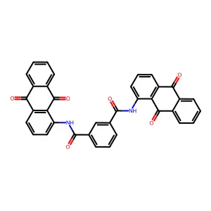 N,N'-Bis(9,10-dihydro-9,10-dioxo-1-anthryl)isophthaldiamide structure
