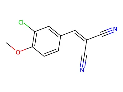 2-[(3-Chloro-4-methoxyphenyl)methylidene]propanedinitrile structure