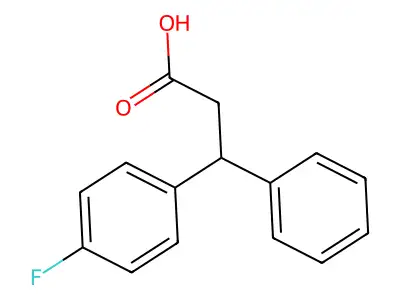 3-(4-Fluorophenyl)-3-phenylpropanoic acid structure