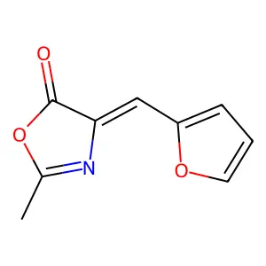 (4E)-4-(2-Furylmethylene)-2-methyl-1,3-oxazol-5(4H)-one structure