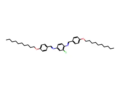 1,4-Benzenediamine, 2-chloro-N,N'-bis[[4-(decyloxy)phenyl]methylene]- structure