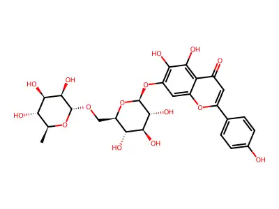 Scutellarein 7-O-rutinoside structure