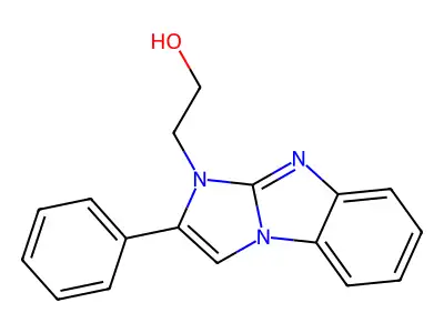 2-(2-phenyl-1H-imidazo[1,2-a]benzimidazol-1-yl)ethanol structure