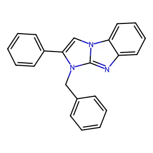 1-benzyl-2-phenyl-1H-imidazo[1,2-a]benzimidazole structure
