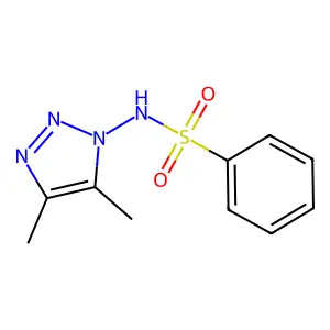 N-(4,5-Dimethyl-1H-1,2,3-triazol-1-yl)benzenesulfonamide structure
