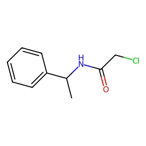 2-chloro-N-((1S)-1-phenylethyl)acetamide structure