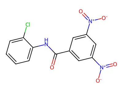 N-(2-chlorophenyl)-3,5-dinitrobenzamide structure