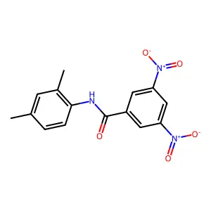 N-(2,4-dimethylphenyl)-3,5-dinitrobenzamide structure