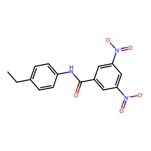 N-(4-ethylphenyl)-3,5-dinitrobenzamide structure