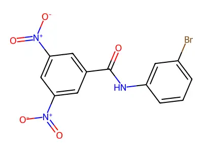 N-(3-bromophenyl)-3,5-dinitrobenzamide structure