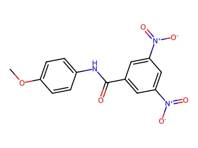 N-(4-methoxyphenyl)-3,5-dinitrobenzamide structure