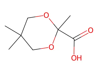 2,5,5-Trimethyl-1,3-dioxane-2-carboxylic acid structure