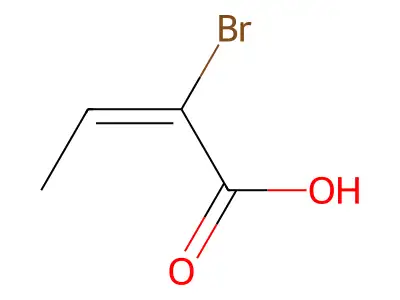 cis-alpha-Bromocrotonic acid structure
