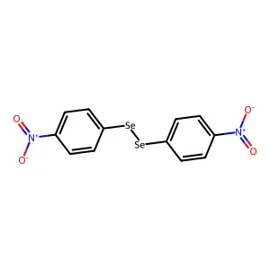Bis(4-nitrophenyl) diselenide structure
