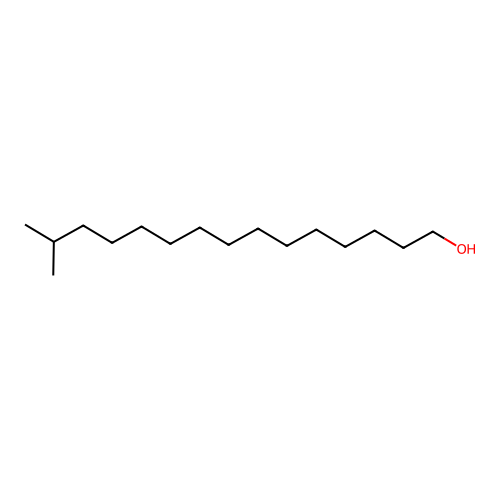 14-Methyl-1-pentadecanol structure