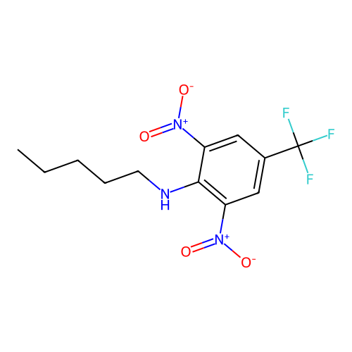 2,6-dinitro-N-pentyl-4-(trifluoromethyl)aniline structure