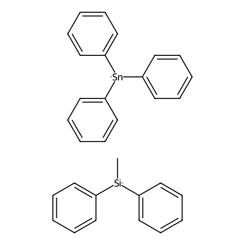 IUPAC: Methyl-diphenyl-silicon; Triphenyltin structure