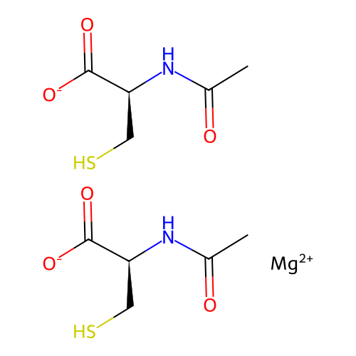 Acetylcysteine magnesium structure